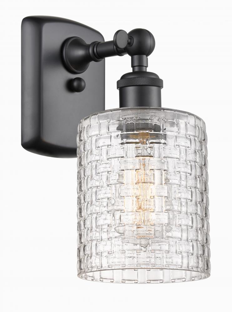 Cobbleskill - 1 Light - 5 inch - Matte Black - Sconce