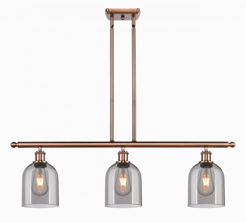 Bella - 3 Light - 36 inch - Antique Copper - Cord hung - Island Light