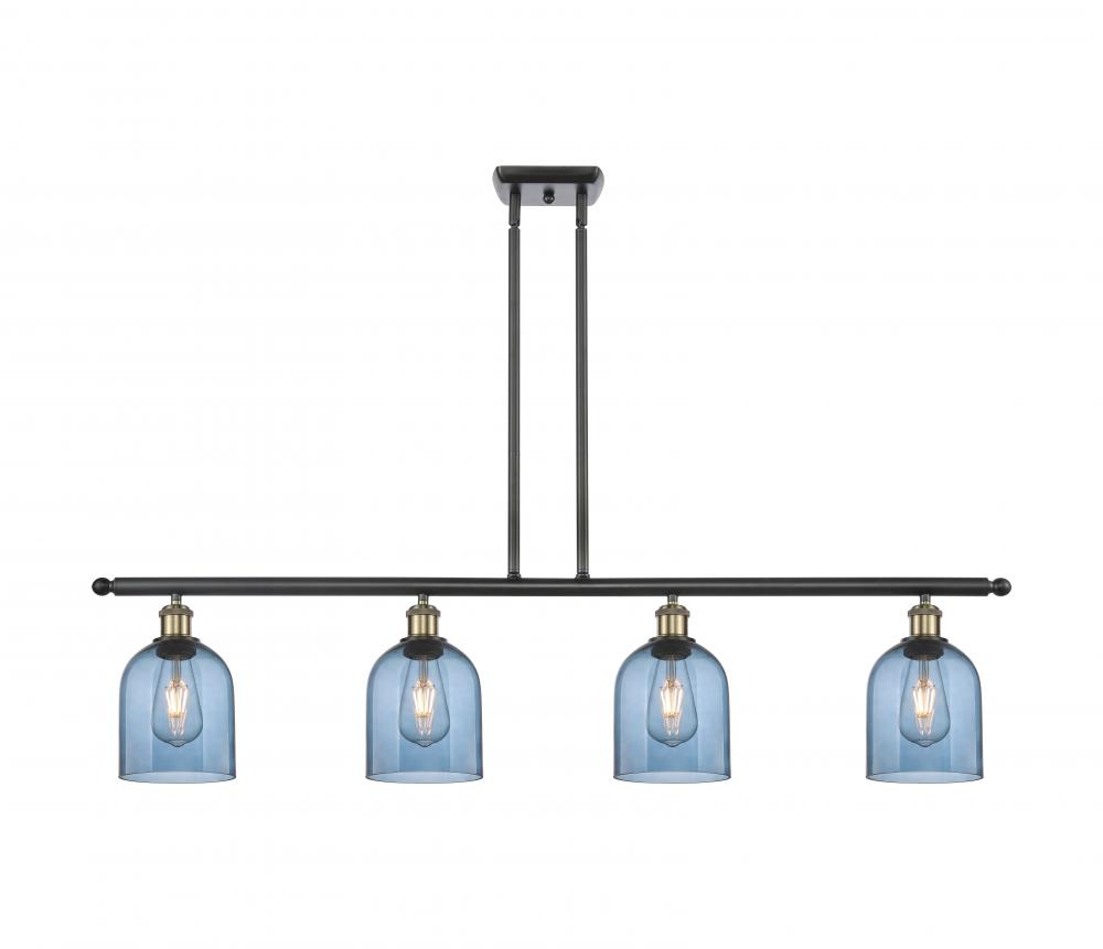 Bella - 4 Light - 48 inch - Black Antique Brass - Cord hung - Island Light