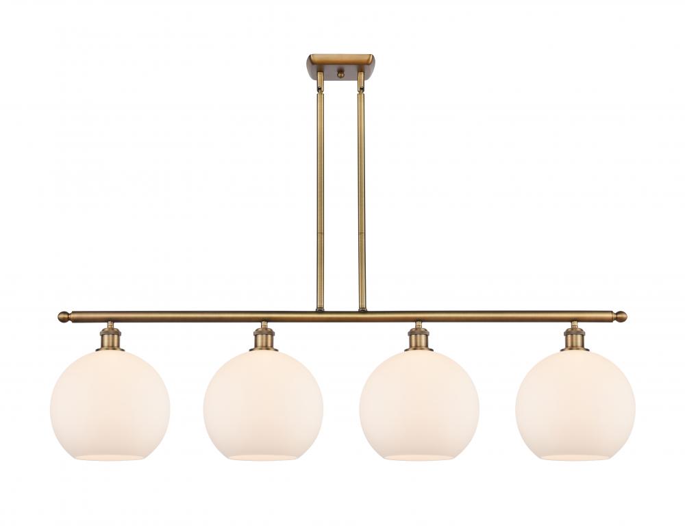 Athens - 4 Light - 48 inch - Brushed Brass - Stem Hung - Island Light