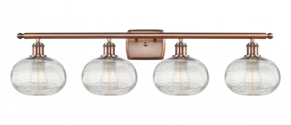 Ithaca - 4 Light - 38 inch - Antique Copper - Bath Vanity Light