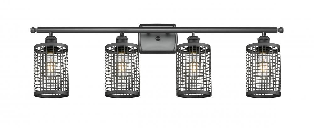 Nestbrook - 4 Light - 35 inch - Matte Black - Bath Vanity Light