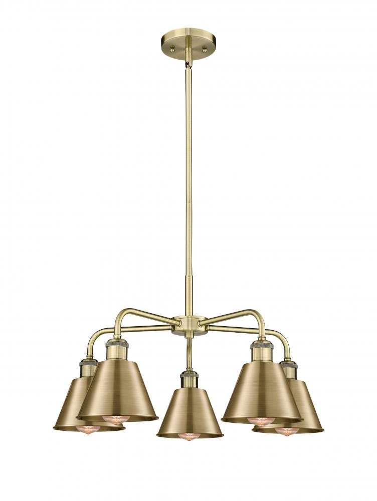 Ballston - 5 Light - 25 inch - Antique Brass - Chandelier