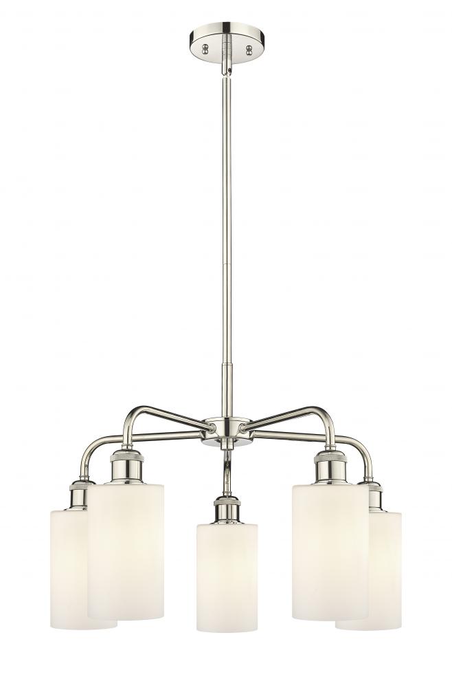 Clymer - 5 Light - 22 inch - Polished Nickel - Chandelier