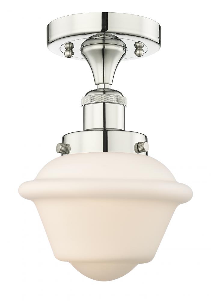 Oxford - 1 Light - 7 inch - Polished Nickel - Semi-Flush Mount