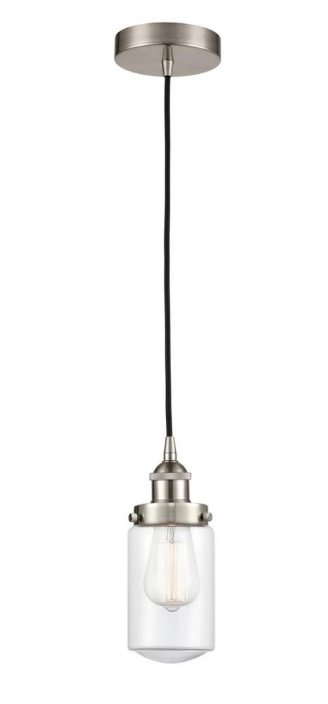 Dover - 1 Light - 5 inch - Brushed Satin Nickel - Cord hung - Mini Pendant