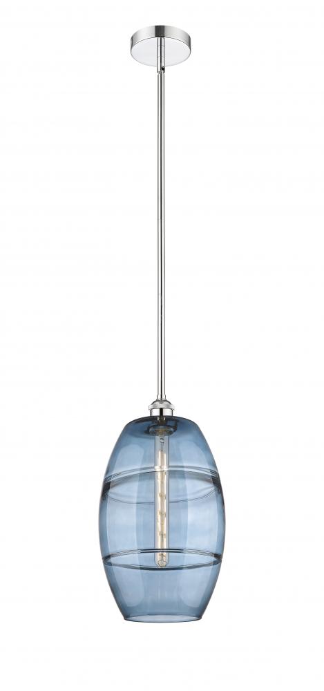 Vaz - 1 Light - 10 inch - Polished Chrome - Cord hung - Mini Pendant