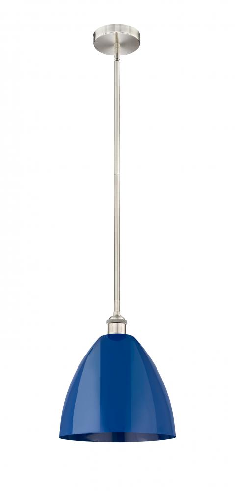 Plymouth - 1 Light - 12 inch - Brushed Satin Nickel - Cord hung - Mini Pendant