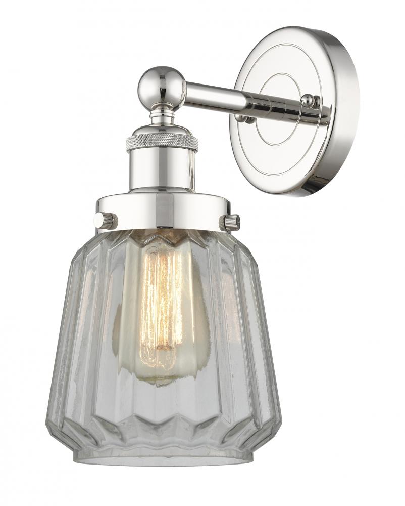 Chatham - 1 Light - 7 inch - Polished Nickel - Sconce