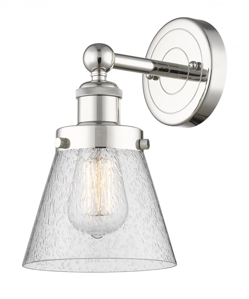 Cone - 1 Light - 6 inch - Polished Nickel - Sconce