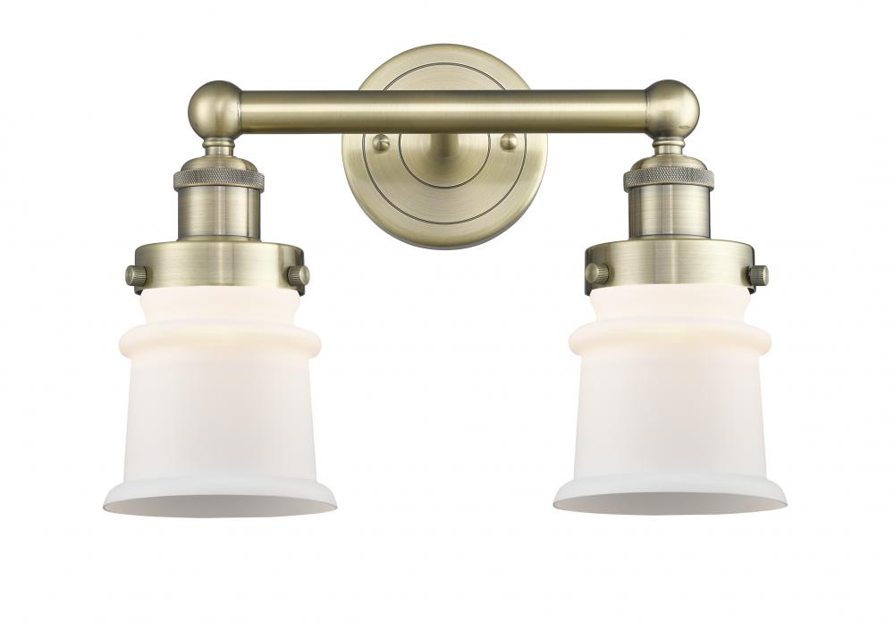 Canton - 2 Light - 14 inch - Antique Brass - Bath Vanity Light