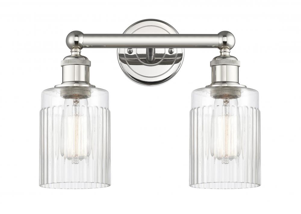 Hadley - 2 Light - 14 inch - Polished Nickel - Bath Vanity Light