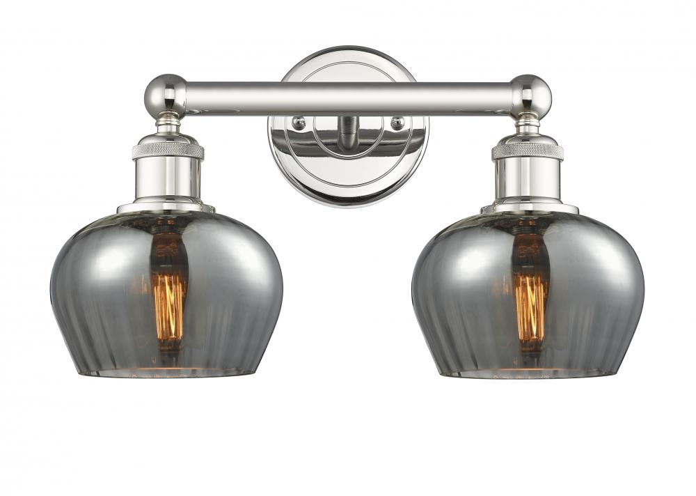 Fenton - 2 Light - 16 inch - Polished Nickel - Bath Vanity Light