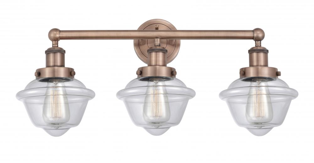 Oxford - 3 Light - 25 inch - Antique Copper - Bath Vanity Light