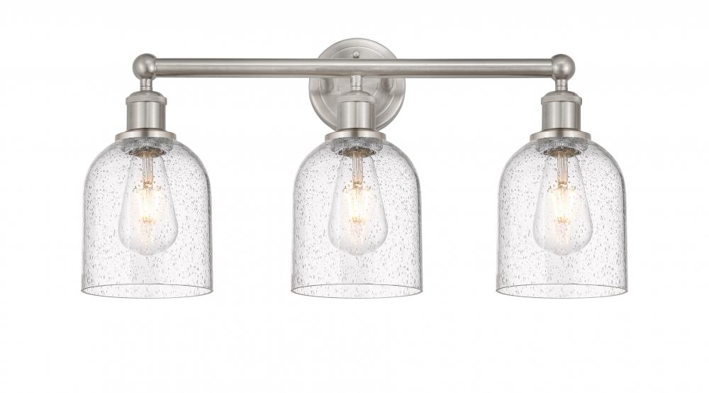 Bella - 3 Light - 24 inch - Brushed Satin Nickel - Bath Vanity Light