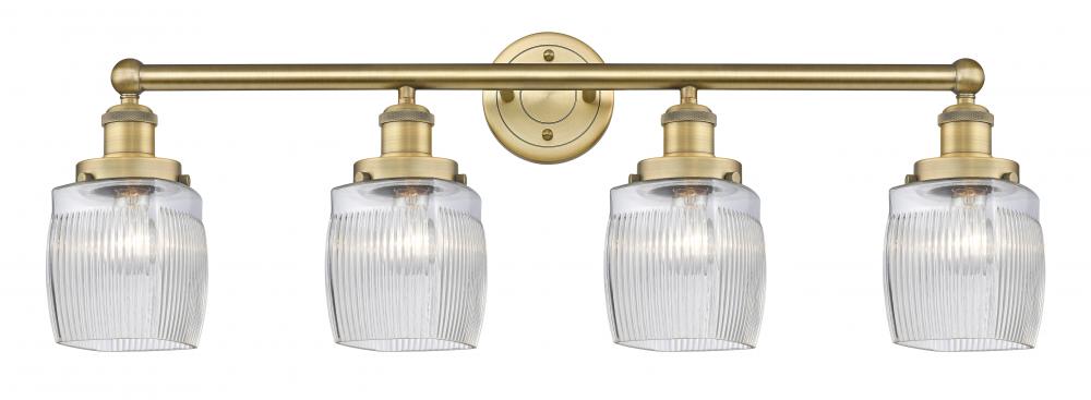 Colton - 4 Light - 33 inch - Brushed Brass - Bath Vanity Light