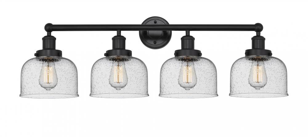 Bell - 4 Light - 35 inch - Matte Black - Bath Vanity Light