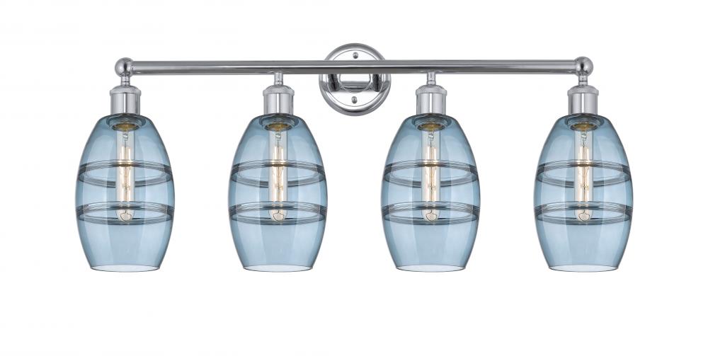 Vaz - 4 Light - 33 inch - Polished Chrome - Bath Vanity Light