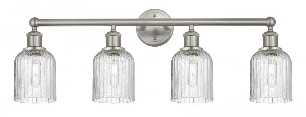 Bridal Veil - 4 Light - 32 inch - Brushed Satin Nickel - Bath Vanity Light