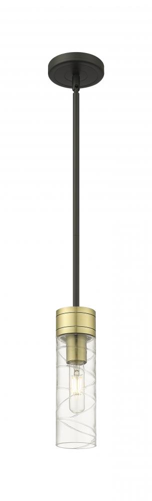 Boreas - 1 Light - 3 inch - Black Antique Brass - Stem Hung - Mini Pendant