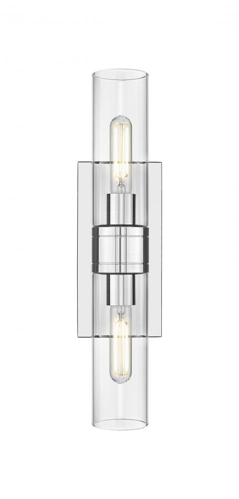 Boreas - 2 Light - 18 inch - Polished Chrome - Bath Vanity Light