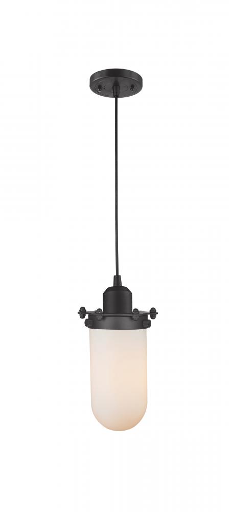 Centri - 1 Light - 5 inch - Matte Black - Cord hung - Mini Pendant