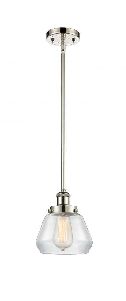 Fulton - 1 Light - 6 inch - Polished Nickel - Mini Pendant