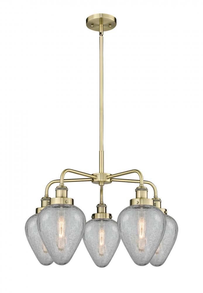 Geneseo - 5 Light - 25 inch - Antique Brass - Chandelier