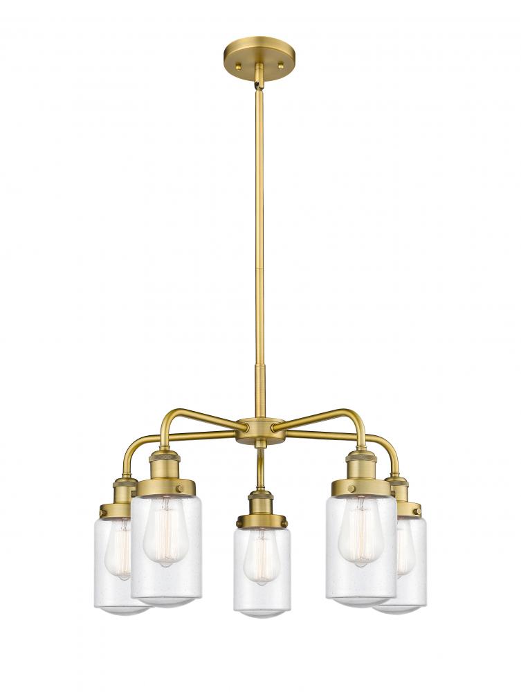 Dover - 5 Light - 23 inch - Brushed Brass - Chandelier