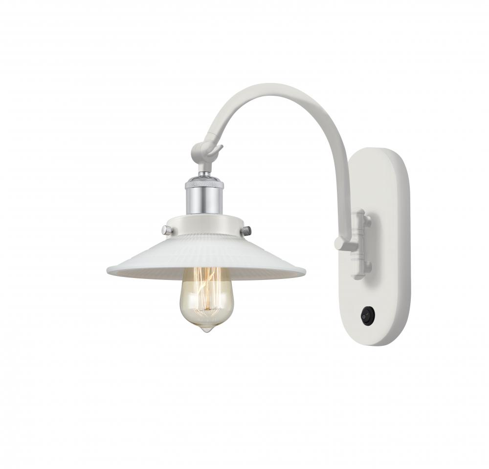 Halophane - 1 Light - 9 inch - White Polished Chrome - Sconce