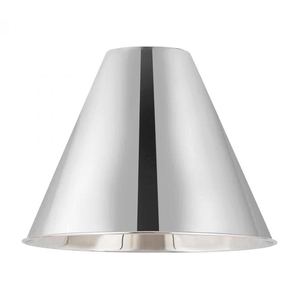 Berkshire Light 12 inch Polished Chrome Metal Shade