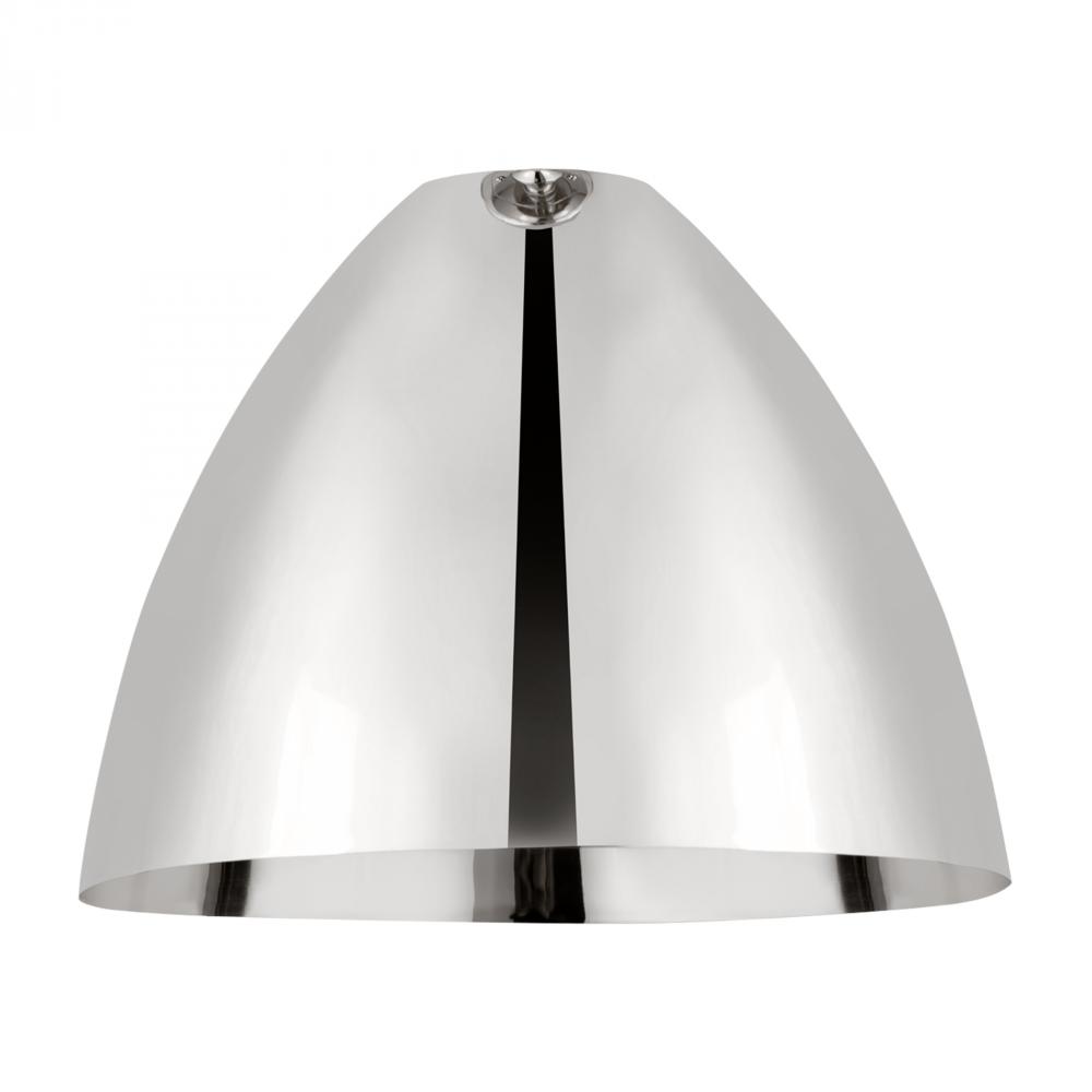 Metal Bristol Light 16 inch Polished Chrome Metal Shade