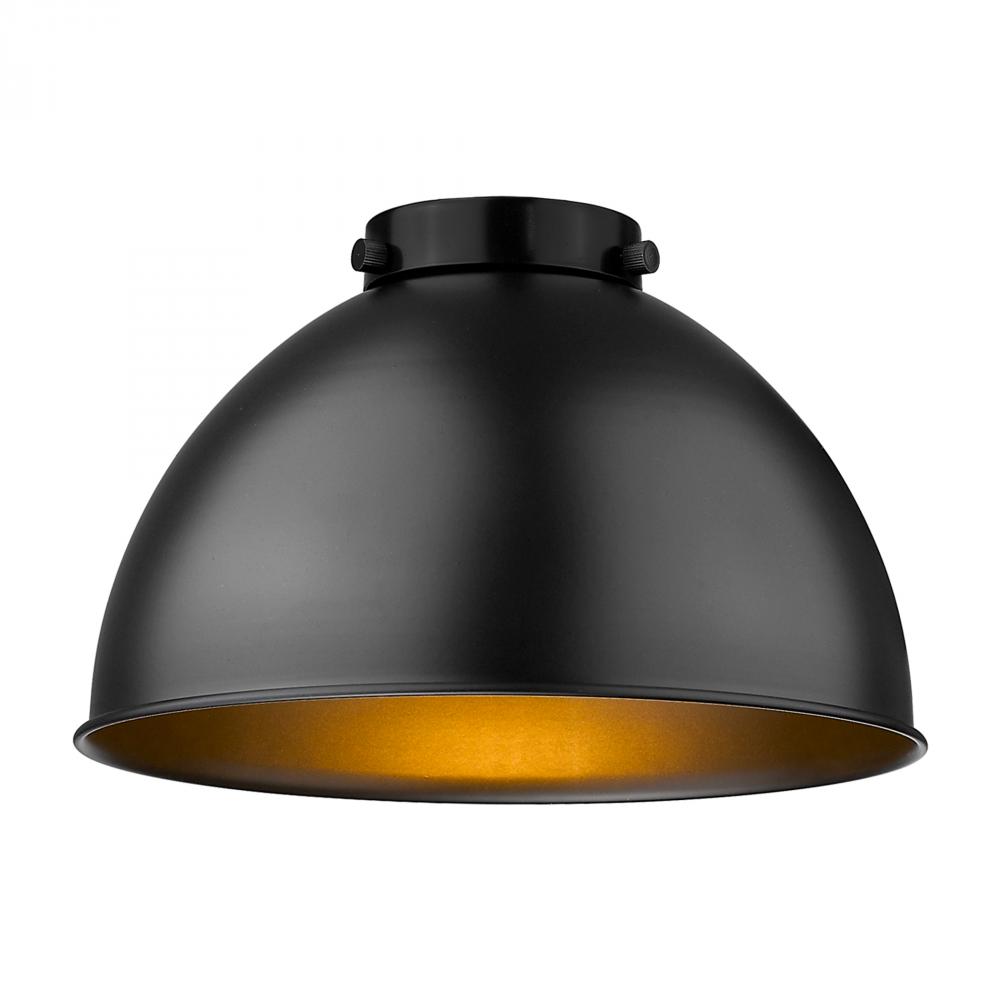 Derby Light 10 inch Matte Black Metal Shade