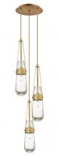 Innovations Lighting 113-452-1P-BB-G452-4CL - Milan - 3 Light - 12 inch - Brushed Brass - Multi Pendant