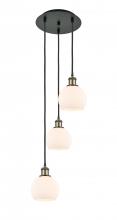 Innovations Lighting 113B-3P-BAB-G121-6 - Athens - 3 Light - 12 inch - Black Antique Brass - Cord Hung - Multi Pendant