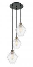 Innovations Lighting 113B-3P-BAB-G654-8 - Cindyrella - 3 Light - 15 inch - Black Antique Brass - Cord Hung - Multi Pendant