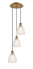 Innovations Lighting 113B-3P-BB-G381 - Castile - 3 Light - 13 inch - Brushed Brass - Cord Hung - Multi Pendant