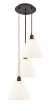 Innovations Lighting 113B-3P-OB-GBD-91 - Bristol - 3 Light - 16 inch - Oil Rubbed Bronze - Cord Hung - Multi Pendant