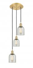 Innovations Lighting 113B-3P-SG-G259 - Caledonia - 3 Light - 12 inch - Satin Gold - Cord Hung - Multi Pendant