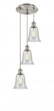 Innovations Lighting 113B-3P-SN-G2812 - Hanover - 3 Light - 13 inch - Brushed Satin Nickel - Cord Hung - Multi Pendant