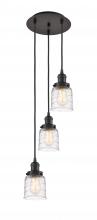 Innovations Lighting 113F-3P-OB-G513 - Bell - 3 Light - 12 inch - Oil Rubbed Bronze - Cord hung - Multi Pendant