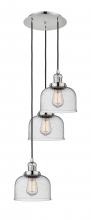 Innovations Lighting 113F-3P-PN-G74 - Cone - 3 Light - 14 inch - Polished Nickel - Cord hung - Multi Pendant