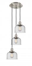 Innovations Lighting 113F-3P-SN-G74 - Cone - 3 Light - 14 inch - Brushed Satin Nickel - Cord hung - Multi Pendant