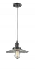 Innovations Lighting 201C-OB-G2 - Halophane - 1 Light - 9 inch - Oil Rubbed Bronze - Cord hung - Mini Pendant