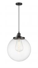 Innovations Lighting 201CSW-BK-G202-14 - Beacon - 1 Light - 14 inch - Matte Black - Cord hung - Mini Pendant