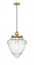 Innovations Lighting 201CSW-SG-G664-12 - Bridgeton - 1 Light - 16 inch - Satin Gold - Cord hung - Mini Pendant