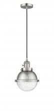 Innovations Lighting 201CSW-SN-HFS-64-SN - Hampden - 1 Light - 7 inch - Brushed Satin Nickel - Cord hung - Mini Pendant