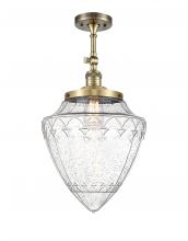 Innovations Lighting 201F-AB-G664-12 - Beacon - 1 Light - 12 inch - Antique Brass - Semi-Flush Mount