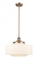 Innovations Lighting 201S-AC-G691-16 - Bridgeton - 1 Light - 12 inch - Antique Copper - Stem Hung - Mini Pendant