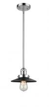 Innovations Lighting 201S-PC-M6-BK - Railroad - 1 Light - 8 inch - Polished Chrome - Stem Hung - Mini Pendant